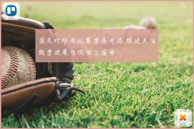 国足对印尼比赛票务开启 球迷关注购票进展与现场上座率