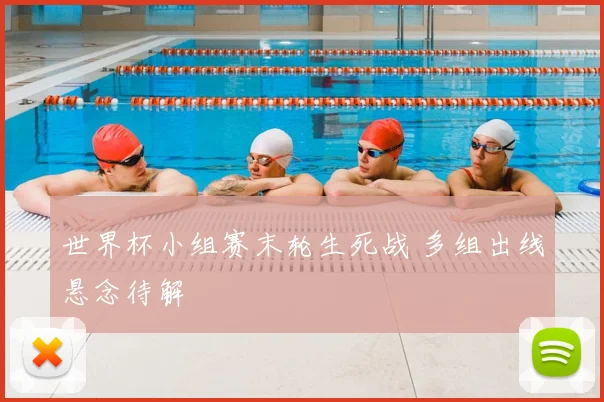 世界杯小组赛末轮生死战 多组出线悬念待解